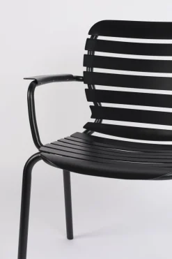 Tuinstoelen|Eetkamerstoelen Met Armleuning-Zuiver Vondel (set van 2) Armstoel Black