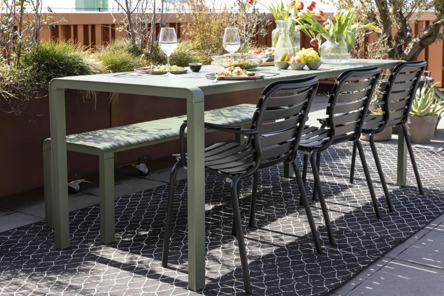 Tuinstoelen|Eetkamerstoelen Met Armleuning-Zuiver Vondel (set van 2) Armstoel Black