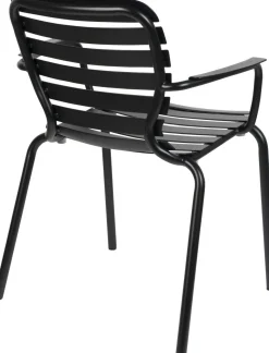 Tuinstoelen|Eetkamerstoelen Met Armleuning-Zuiver Vondel (set van 2) Armstoel Black