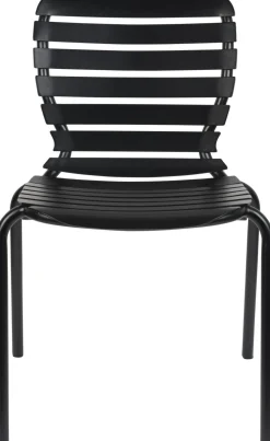 Tuinstoelen|Eetkamerstoelen Zonder Armleuning-Zuiver Vondel (set van 2) Eetkamerstoel Black