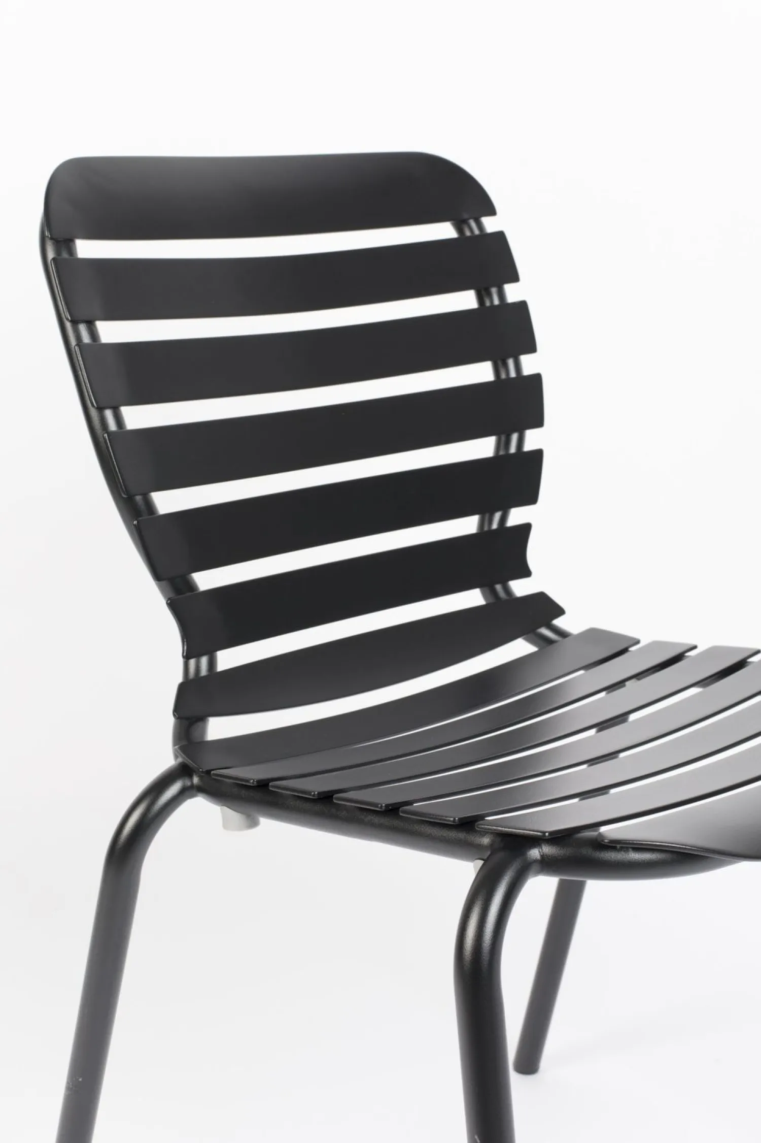 Tuinstoelen|Eetkamerstoelen Zonder Armleuning-Zuiver Vondel (set van 2) Eetkamerstoel Black