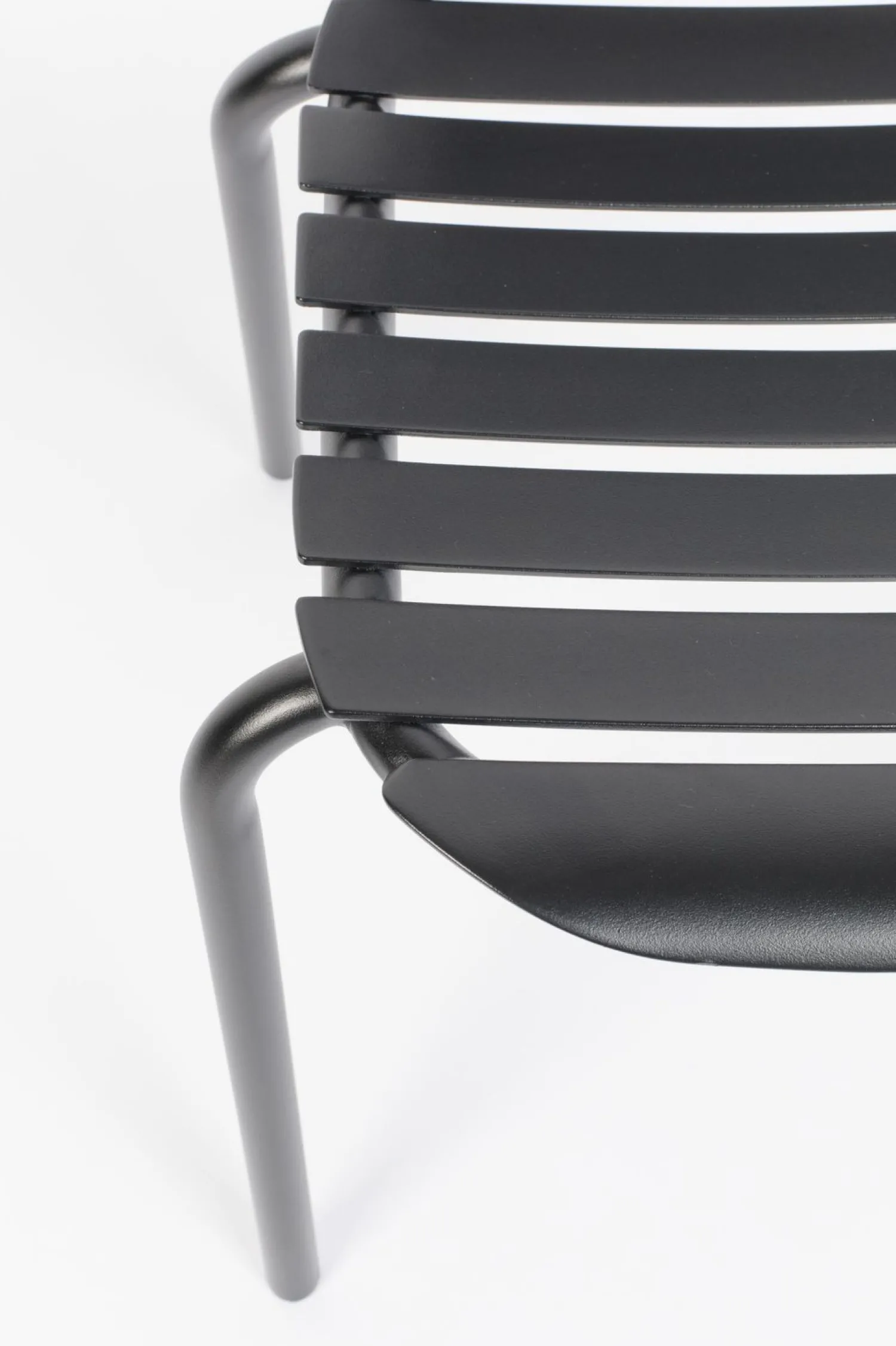 Tuinstoelen|Eetkamerstoelen Zonder Armleuning-Zuiver Vondel (set van 2) Eetkamerstoel Black