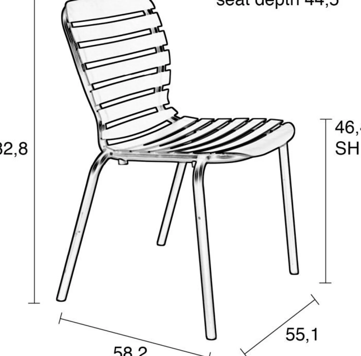 Tuinstoelen|Eetkamerstoelen Zonder Armleuning-Zuiver Vondel (set van 2) Eetkamerstoel Green