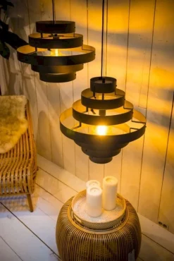 Hanglampen|Hanglampen-Eijerkamp Collectie Walnut Hanglamp Bruin