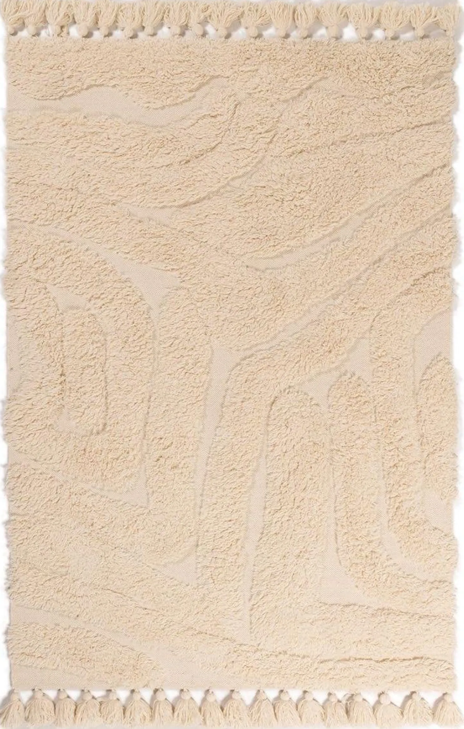 Vloerkleden|Rechthoekige Vloerkleden-Trendhopper Wave Vloerkleed Off White