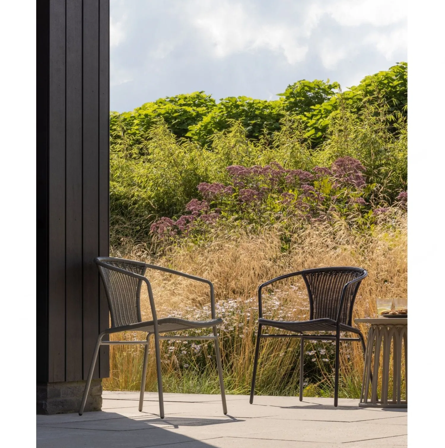 Tuinstoelen|Eetkamerstoelen Met Armleuning-WOOOD Weston Tuinstoel Jungle