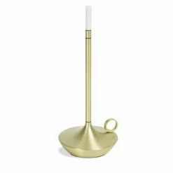 Snoerloze Tafellampen|Tafellampen-Graypants Wick Tafellamp Brass