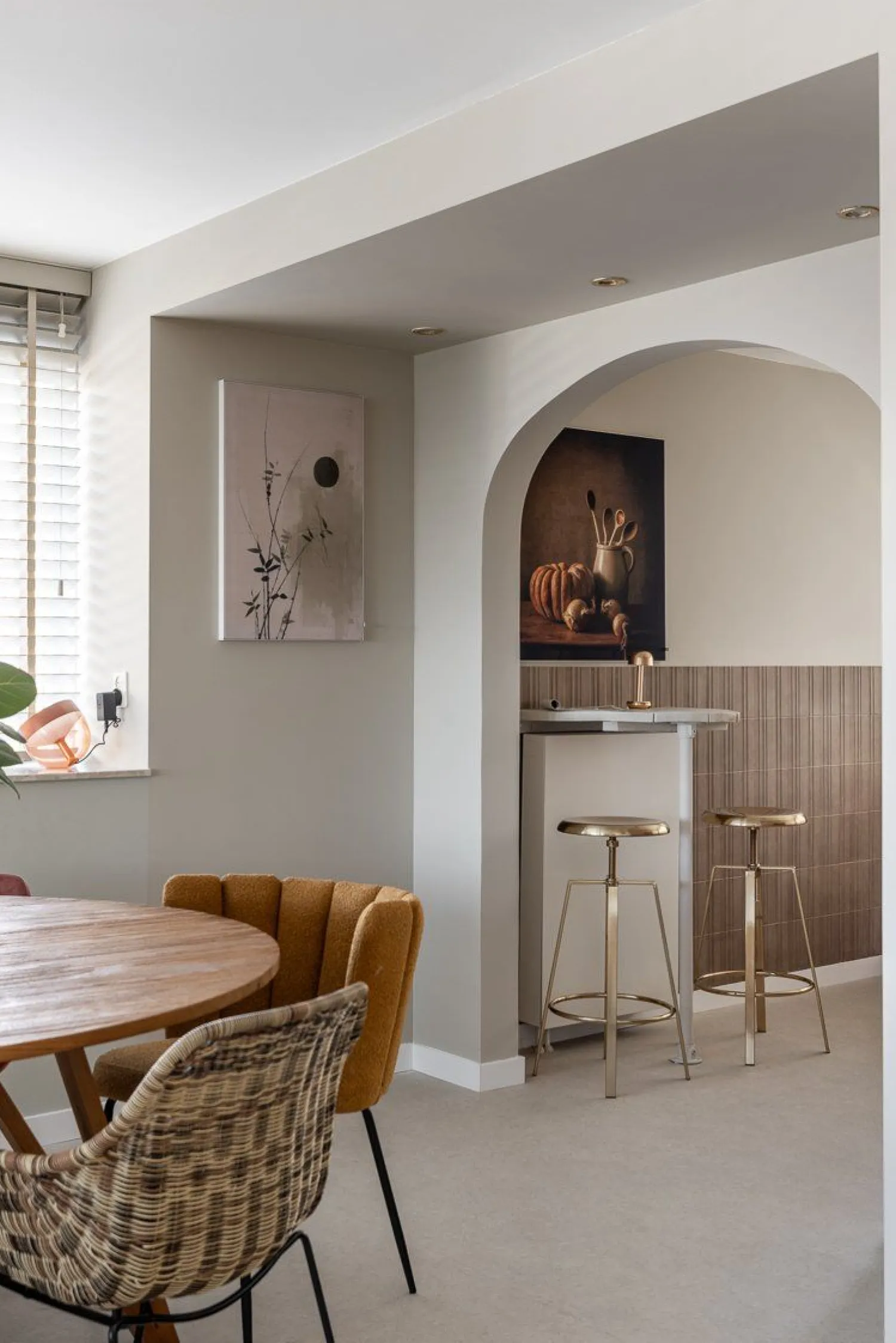 Eetkamerstoelen Met Armleuning-WOOOD Willow Eetkamerstoel Natural