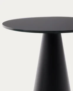 Glazen Bijzettafels-Kave Home Wilshire Bijzettafel Zwart