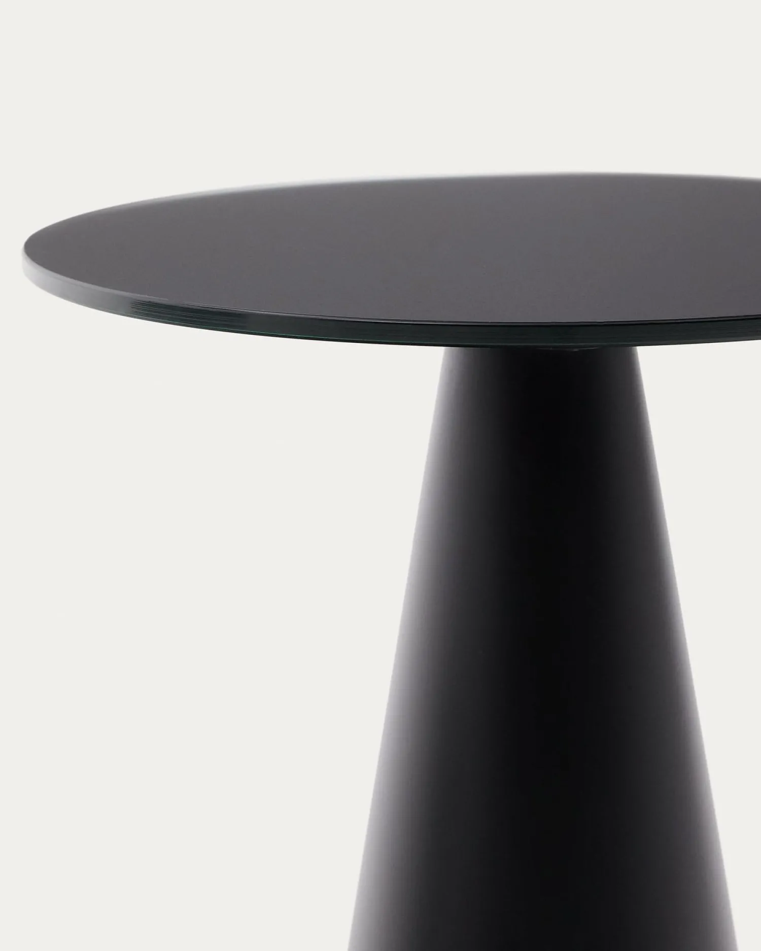 Glazen Bijzettafels-Kave Home Wilshire Bijzettafel Zwart