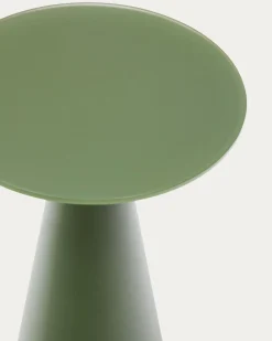 Glazen Bijzettafels-Kave Home Wilshire Bijzettafel Groen