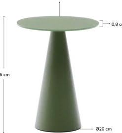 Glazen Bijzettafels-Kave Home Wilshire Bijzettafel Groen