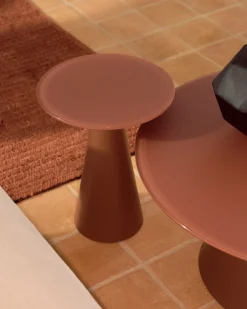 Glazen Bijzettafels-Kave Home Wilshire Bijzettafel Terracotta