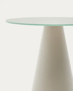 Glazen Bijzettafels-Kave Home Wilshire M Bijzettafel Mat Grijs