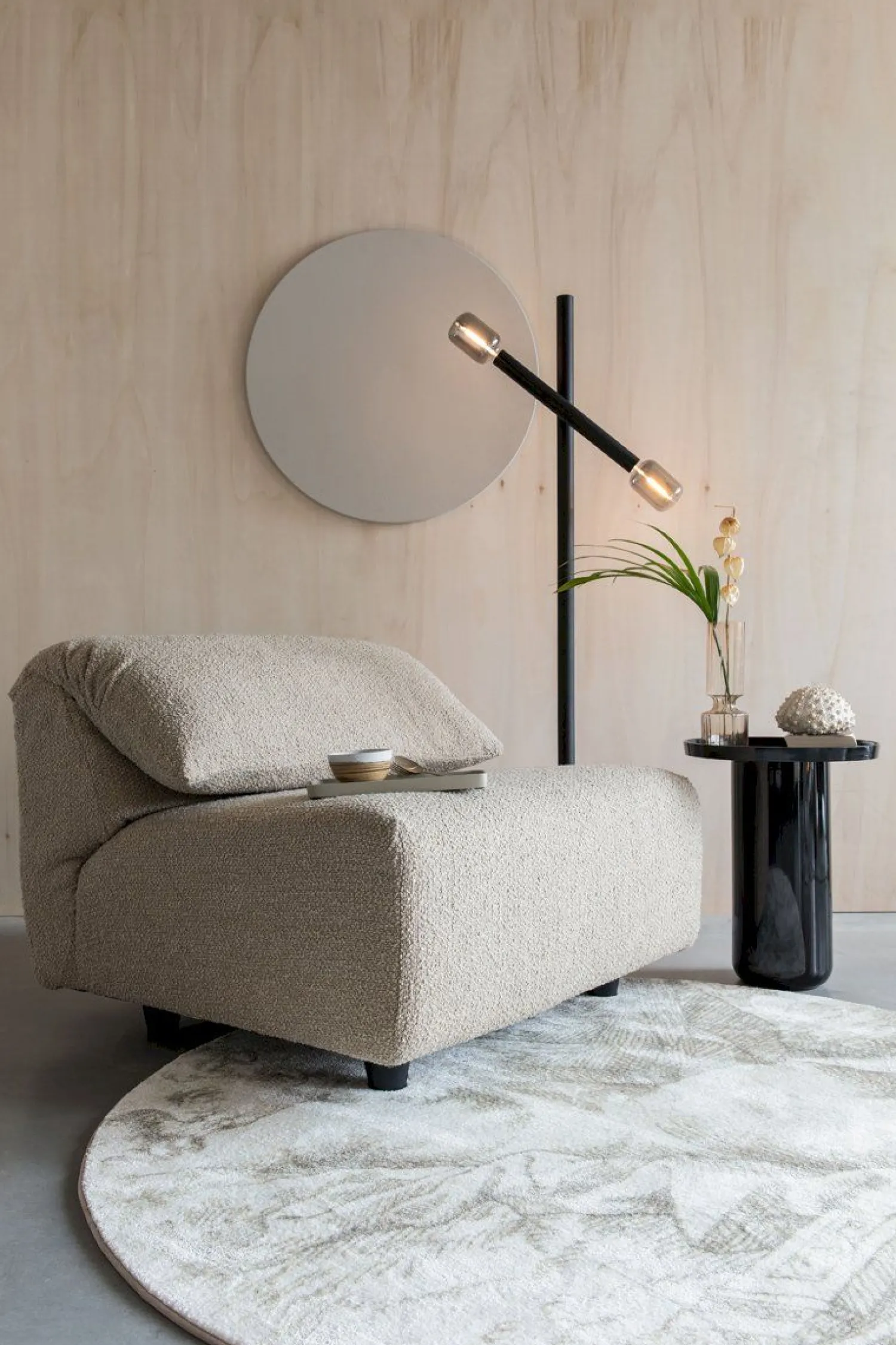 Loveseats-Zuiver Wings Loveseat Caramel