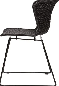 Tuinstoelen|Eetkamerstoelen Zonder Armleuning-WOOOD Wings Set van 2 Eetkamerstoel Black