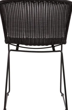 Tuinstoelen|Eetkamerstoelen Zonder Armleuning-WOOOD Wings Set van 2 Eetkamerstoel Black