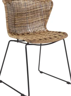 Tuinstoelen|Eetkamerstoelen Zonder Armleuning-WOOOD Wings Set van 2 Eetkamerstoel Naturel