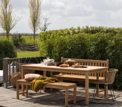 Tuinstoelen|Eetkamerstoelen Zonder Armleuning-WOOOD Wings Set van 2 Eetkamerstoel Naturel