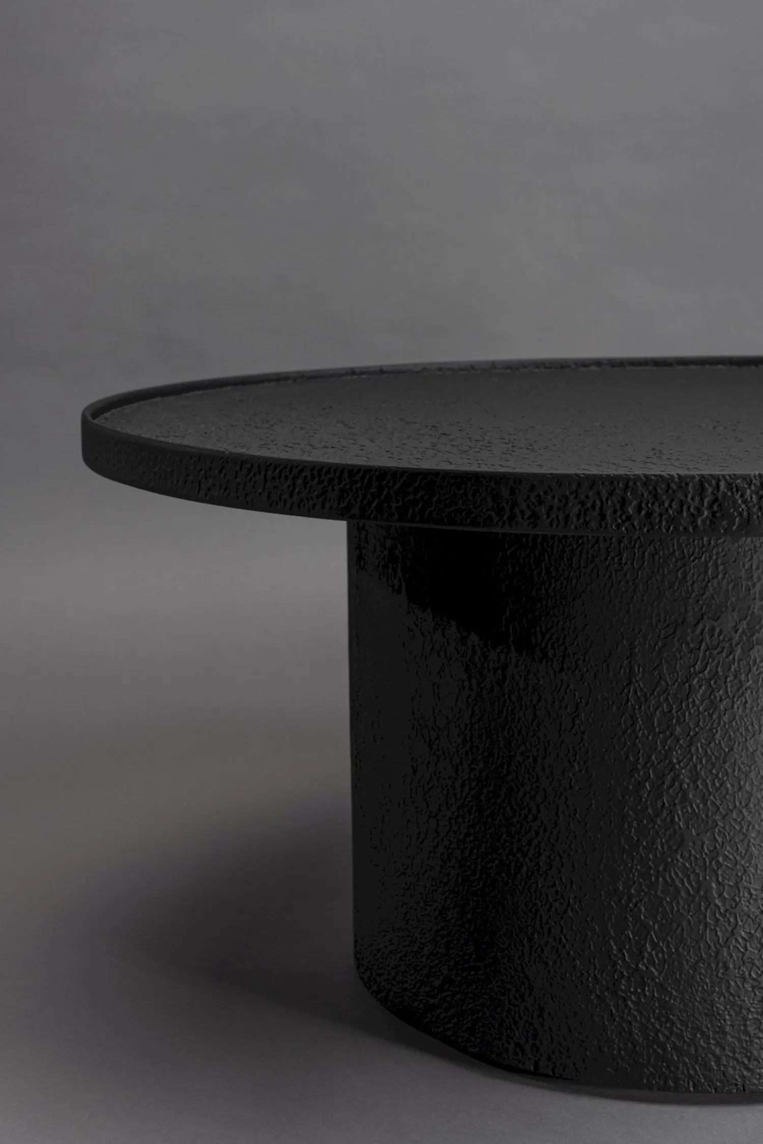 Houten Salontafels|Ronde Salontafels-Dutchbone Winston Salontafel Black