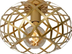 Plafondlampen|Plafondlampen-Lucide Wolfram Plafondlamp Goud