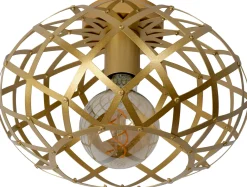 Plafondlampen|Plafondlampen-Lucide Wolfram Plafondlamp Goud