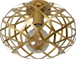 Plafondlampen|Plafondlampen-Lucide Wolfram Plafondlamp Goud