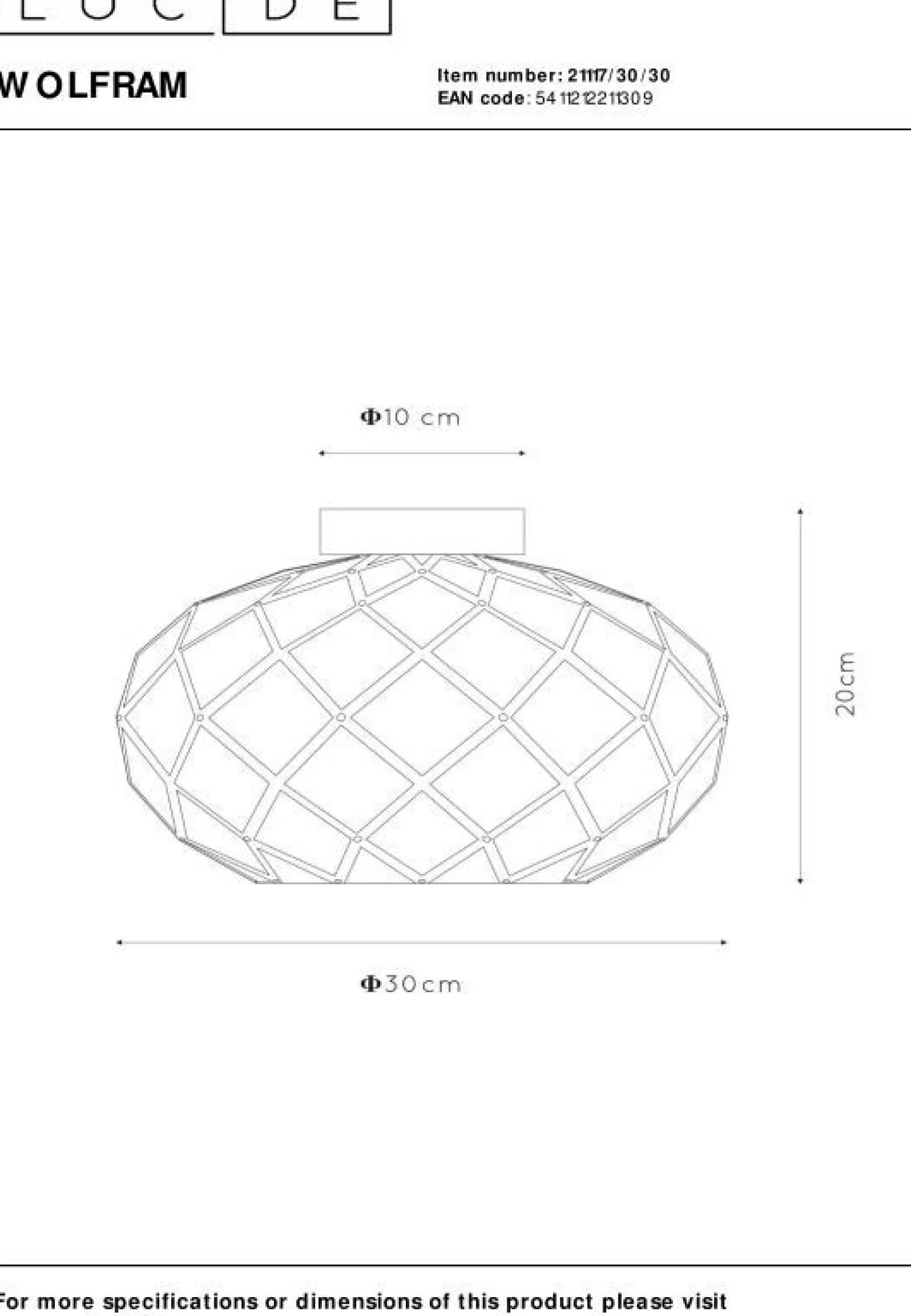 Industriële Plafondlampen|Plafondlampen-Lucide Wolfram Plafondlamp Zwart
