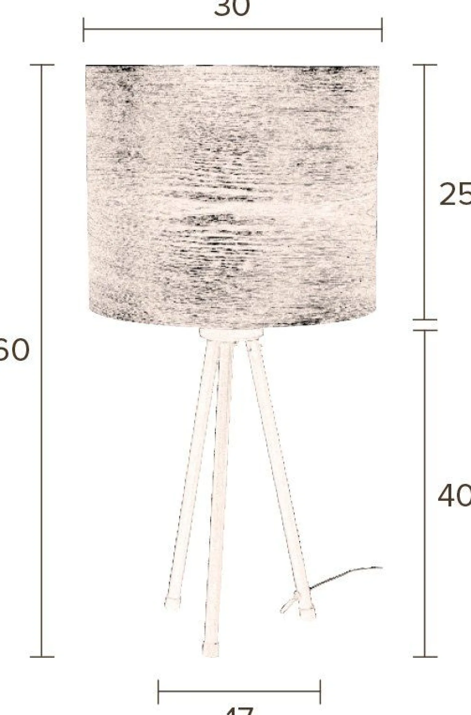 Tafellampen|Tafellampen-Dutchbone Woodland Tafellamp