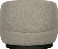 Ronde Fauteuils|Draaifauteuils-WOOOD Woolly Draaifauteuil Naturel