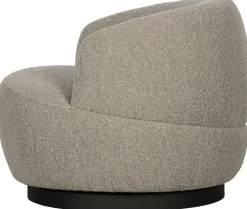 Ronde Fauteuils|Draaifauteuils-WOOOD Woolly Draaifauteuil Naturel