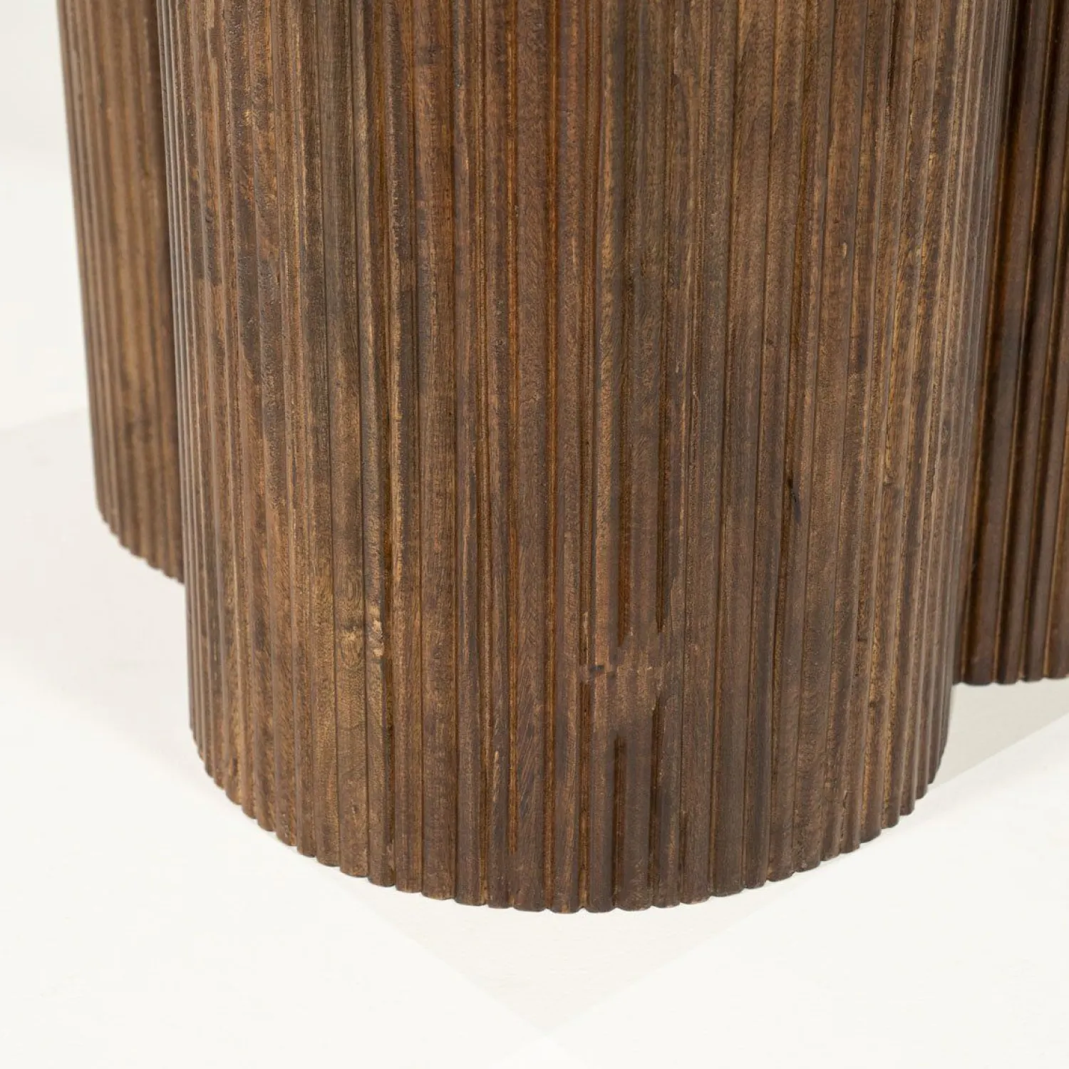 Houten Eettafels-Eleonora Xanni Eettafel Wit, Bruin