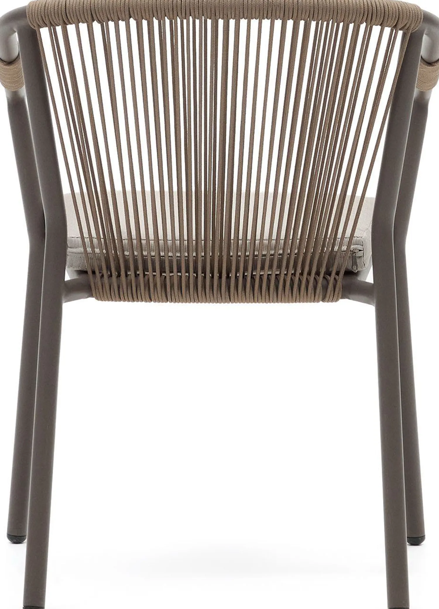 Tuinstoelen|Eetkamerstoelen Met Armleuning-Kave Home Xelida Tuinstoel Bruin, Beige