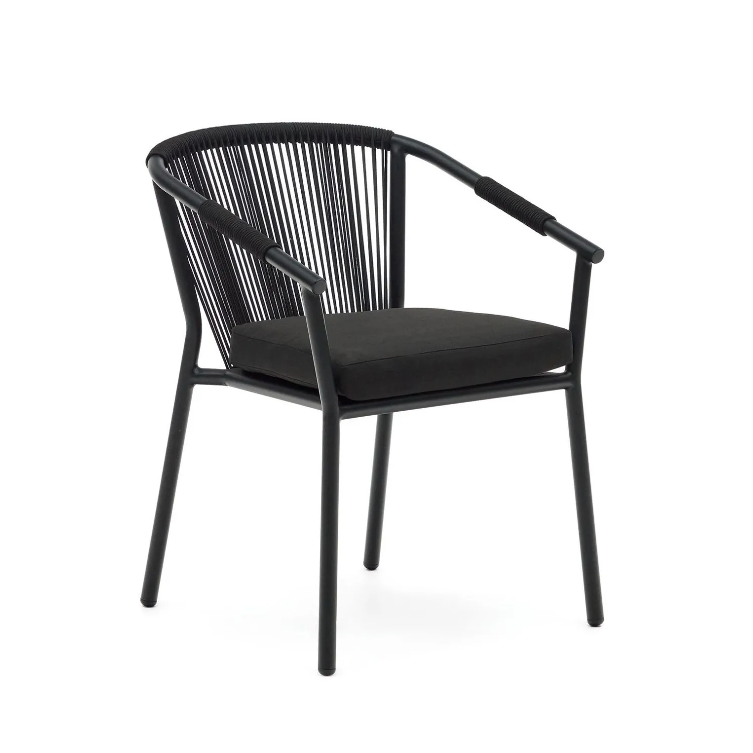 Tuinstoelen-Kave Home Xelida Tuinstoel Zwart
