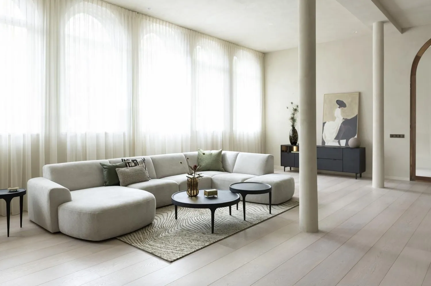 Ronde Salontafels-XOOON Xilvo Salontafel Zwart