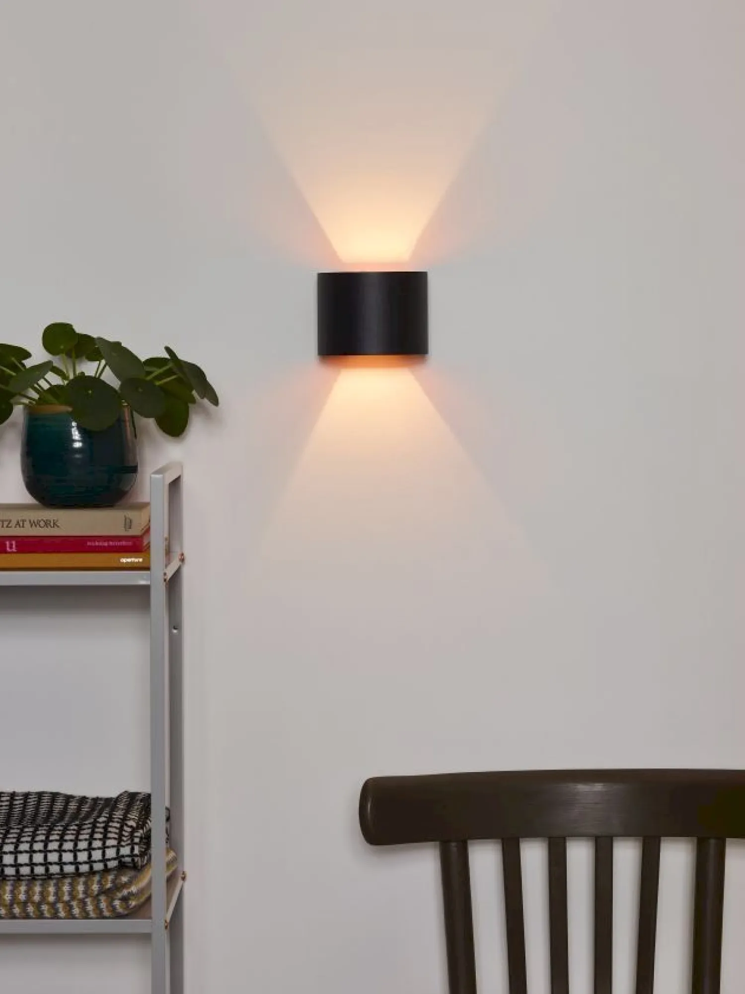 Wandlampen|Wandlampen-Lucide Xio Wandlamp Zwart