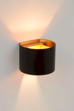Wandlampen|Wandlampen-Lucide Xio Wandlamp Zwart