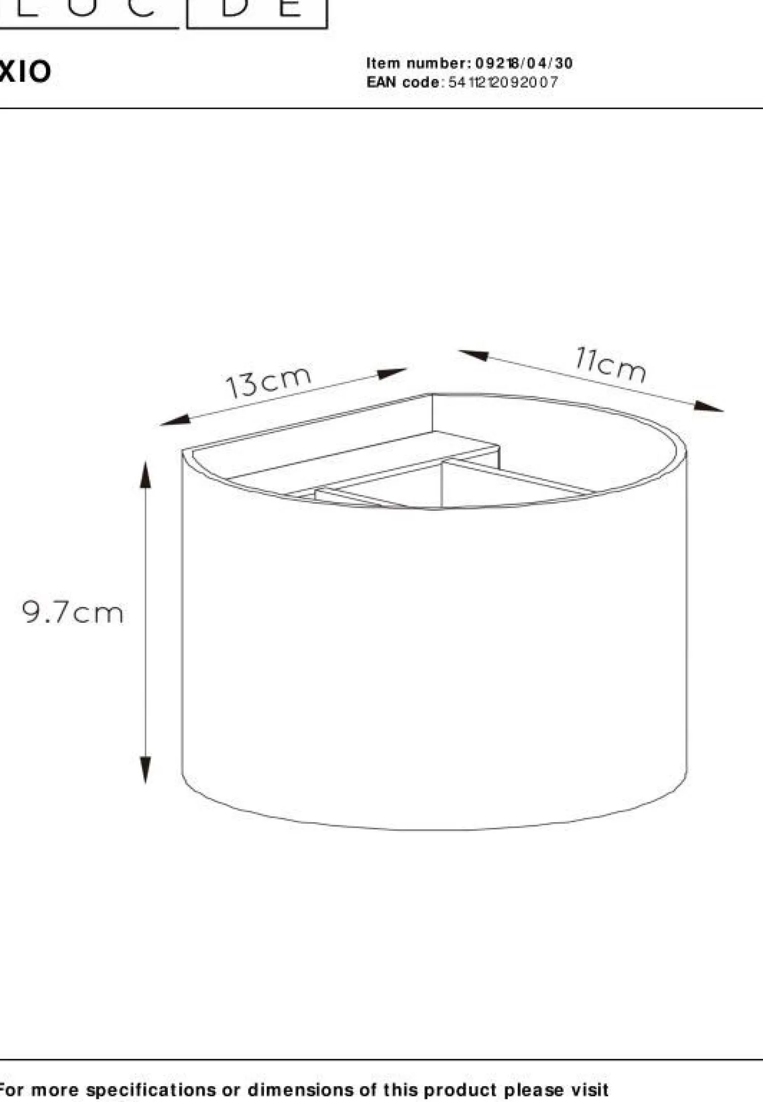 Wandlampen|Wandlampen-Lucide Xio Wandlamp Zwart