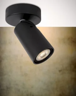 Moderne Plafondlampen|Plafondlampen-Lucide Xryus Plafondlamp Zwart