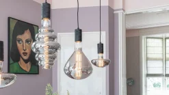 Industriële Hanglampen|Industriële Hanglampen-Calex XXL Pendel Hanglamp zwart