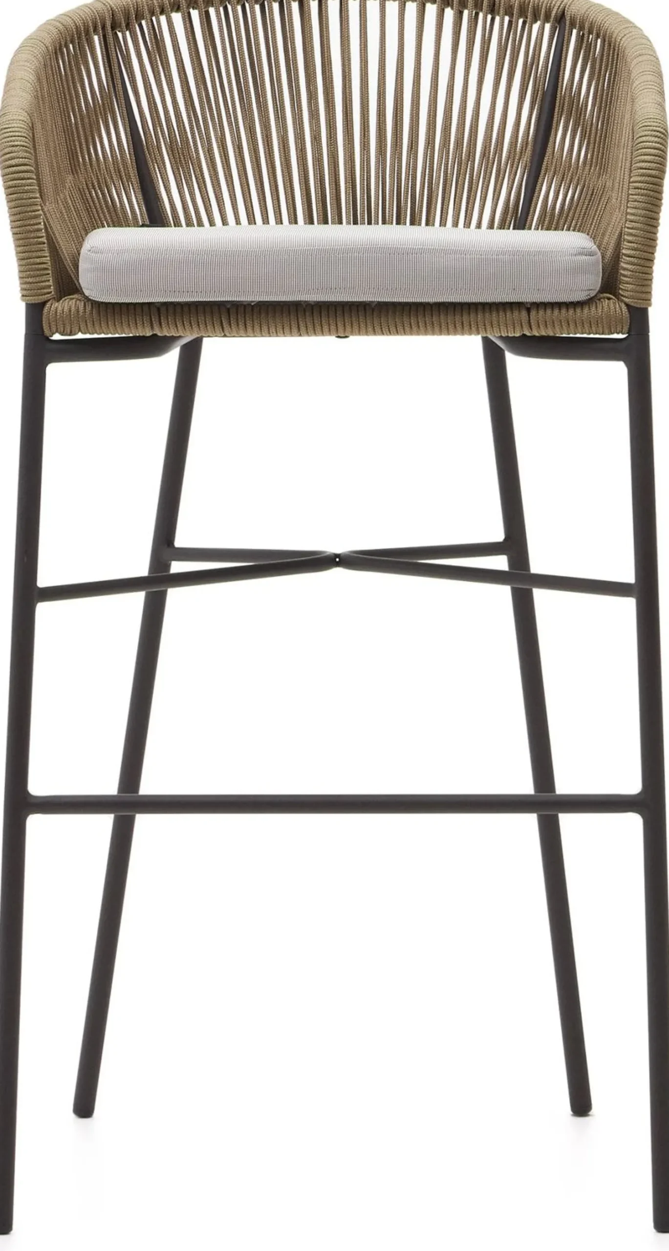 Tuinstoelen|Stoffen Barkrukken-Kave Home Yanet Barkruk Beige