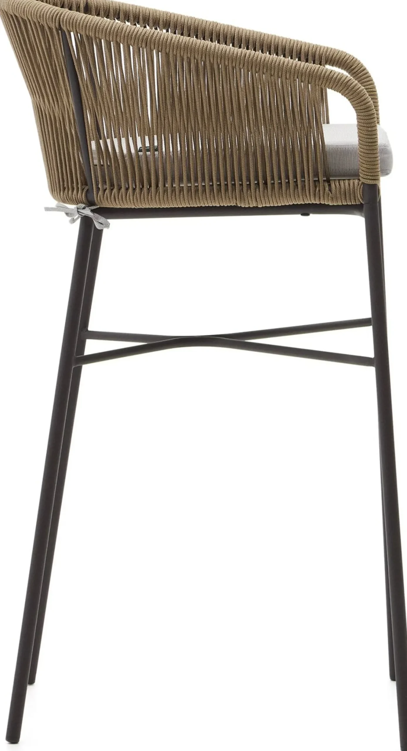 Tuinstoelen|Stoffen Barkrukken-Kave Home Yanet Barkruk Beige