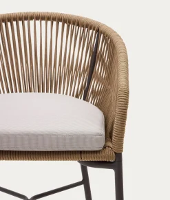 Tuinstoelen|Stoffen Barkrukken-Kave Home Yanet Barkruk Beige