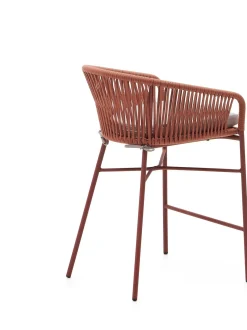 Stoffen Barkrukken-Kave Home Yanet Lage Tuin Barkruk Terracotta