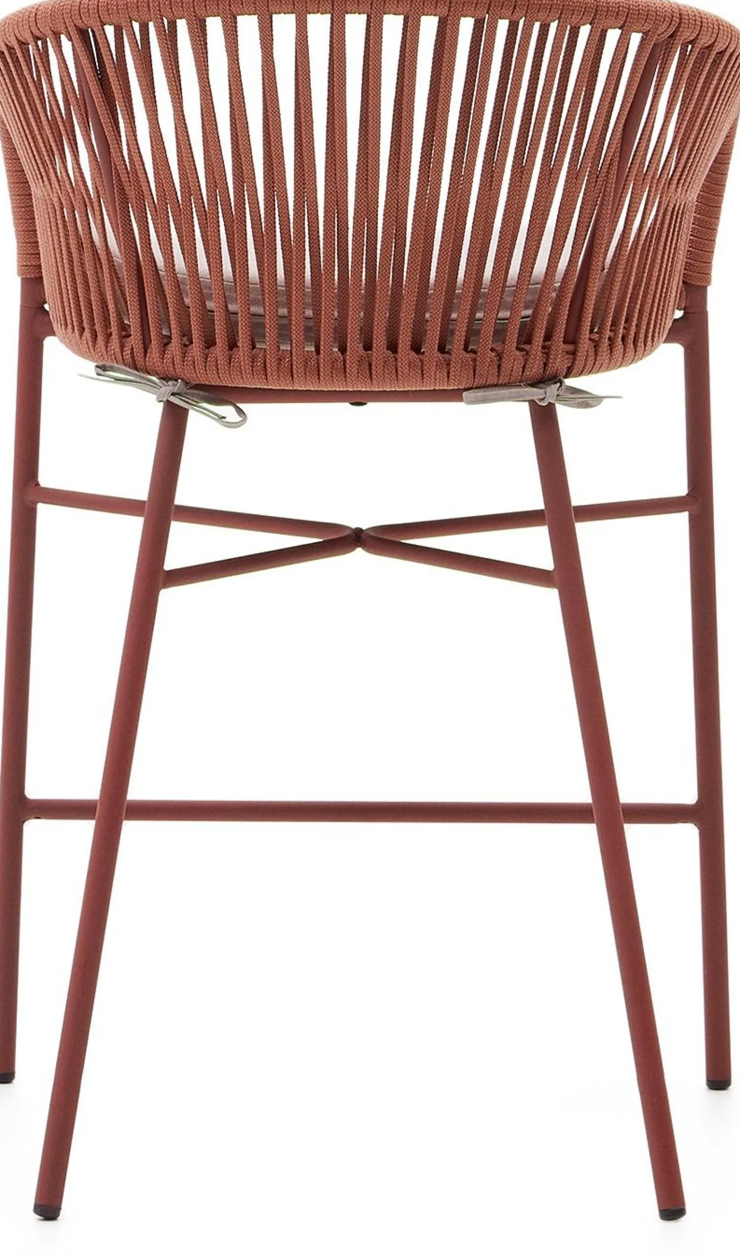 Stoffen Barkrukken-Kave Home Yanet Lage Tuin Barkruk Terracotta