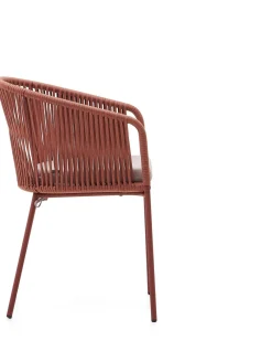 Tuinstoelen-Kave Home Yanet Tuinstoel Terracotta