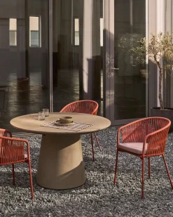 Tuinstoelen-Kave Home Yanet Tuinstoel Terracotta