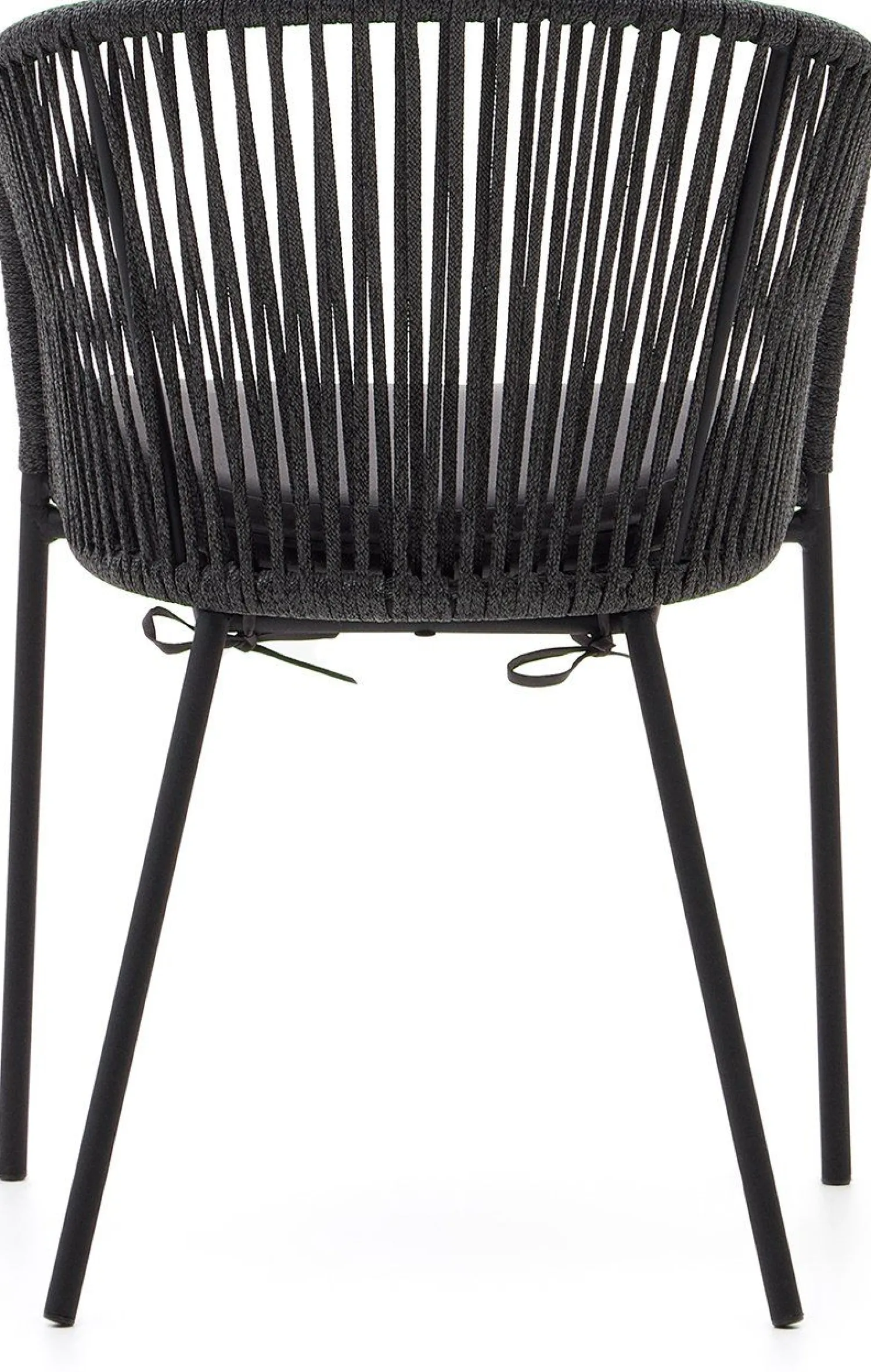 Tuinstoelen|Eetkamerstoelen Met Armleuning-Kave Home Yanet Tuinstoel Zwart