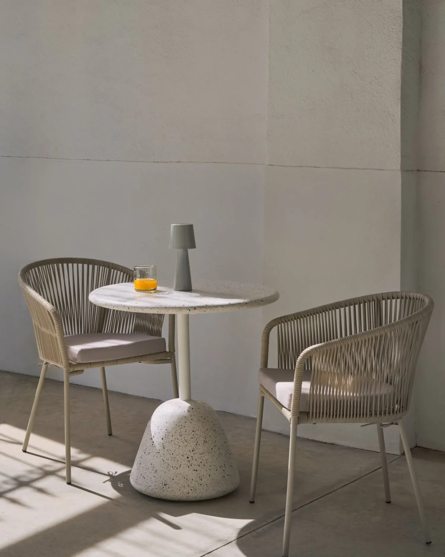 Tuinstoelen|Eetkamerstoelen Met Armleuning-Kave Home Yanet Tuinstoel Ecru