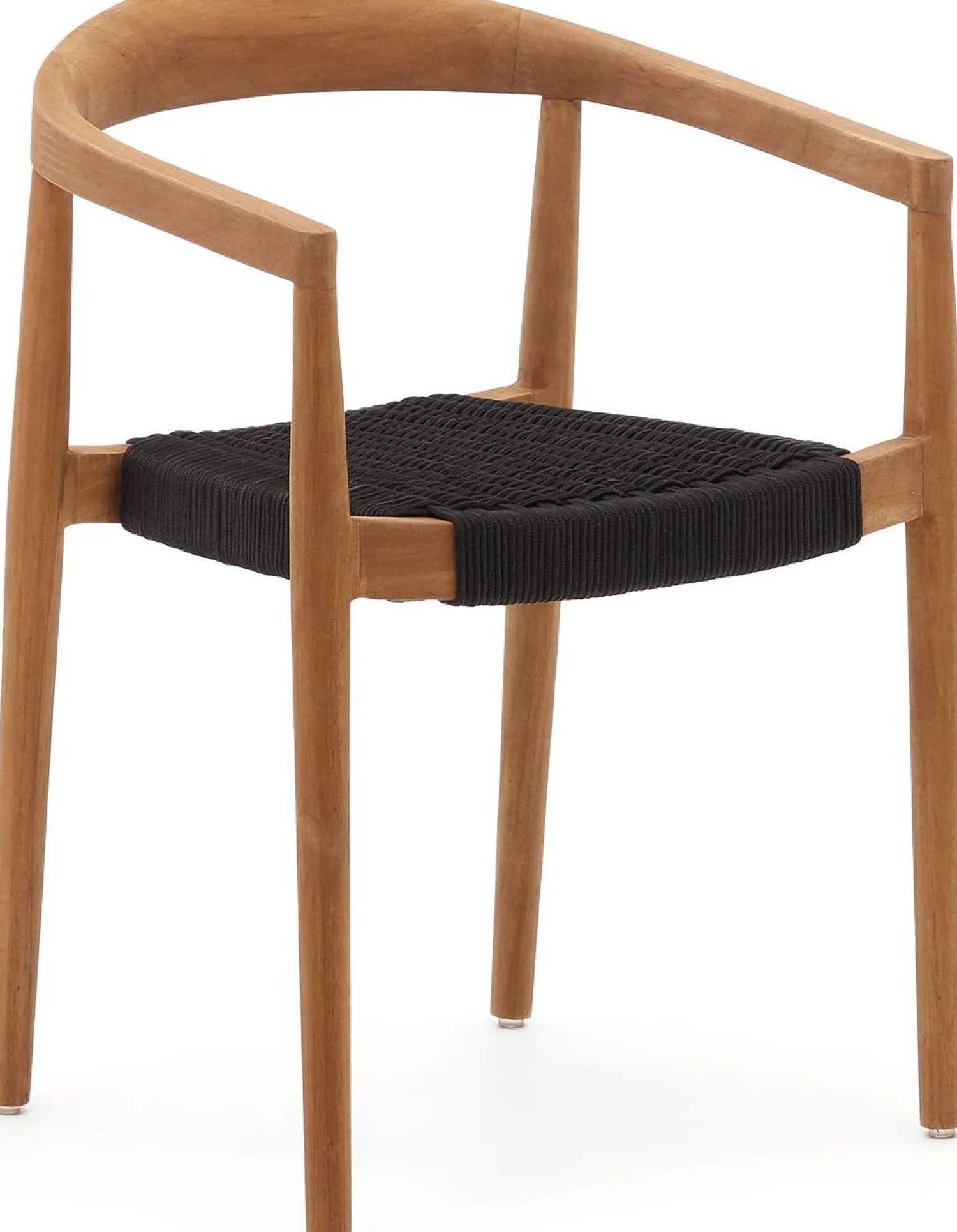 Tuinstoelen-Kave Home Ydalia Tuinstoel Zwart, Naturel